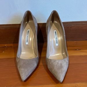 Manolo Blahnik Nude/Taupe BB pump 37.5